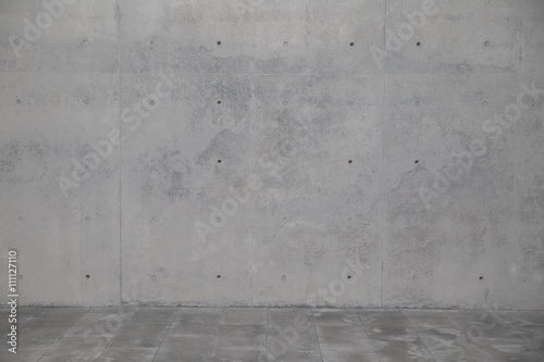 Concrete wall. Element of modern architecture.