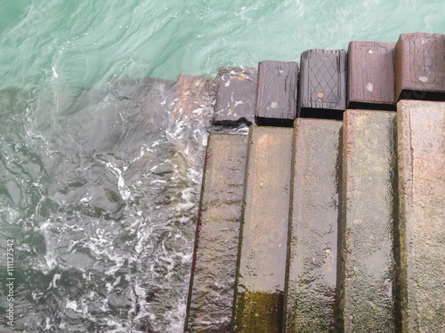 By the sea stairs