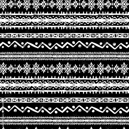 Tribal art ethnic  boho seamless pattern 