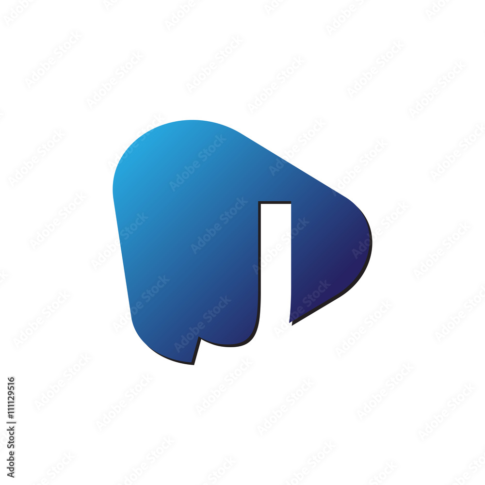 initial letter logo trianggle rounded j initial letter logo trianggle rounded j