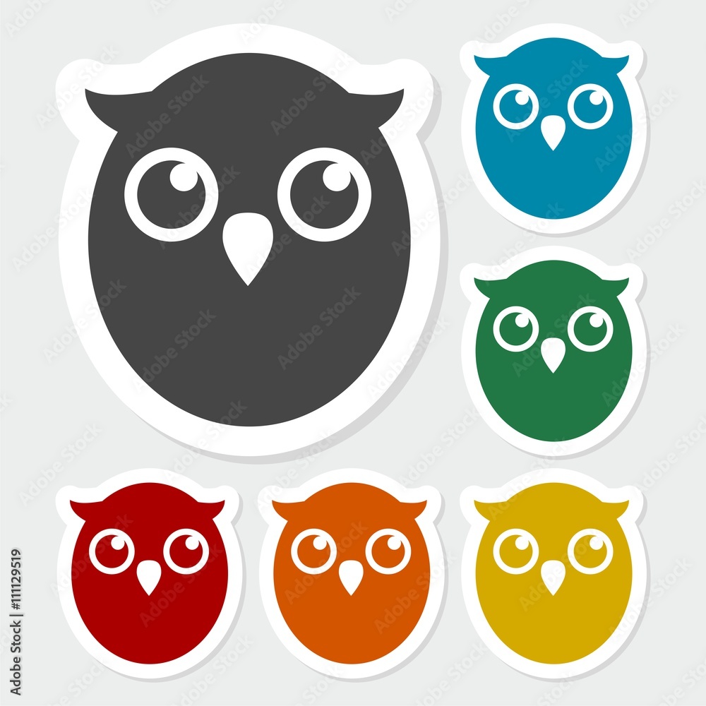 Owl sticker set Owl sticker set