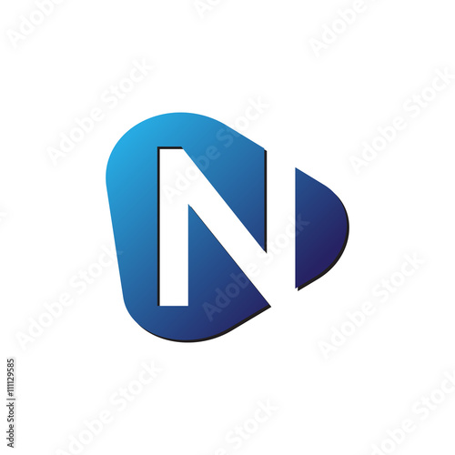 initial letter logo trianggle rounded n Free Download initial letter logo trianggle rounded n - GFXLoad