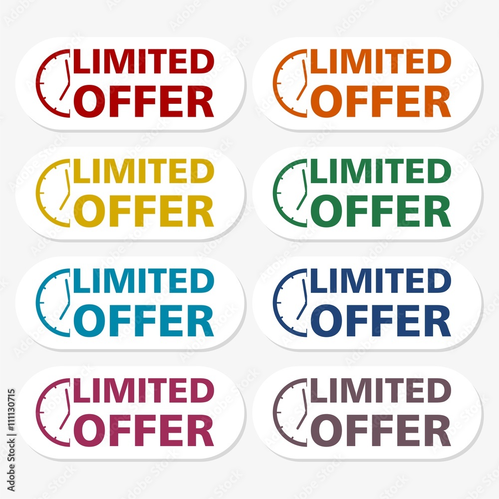 Limited offer sticker set Limited offer sticker set
