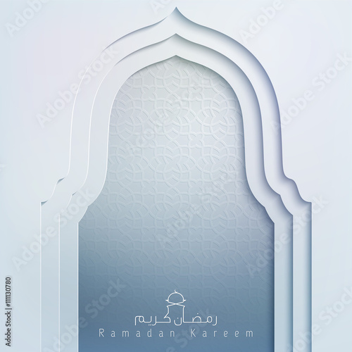 Islamic design background Ramadan Kareem greeting