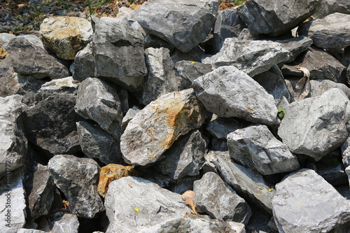 Stone on the mountain background