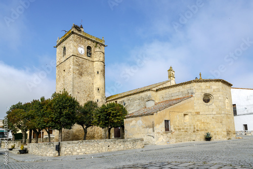 Konstfotografi Aldea del Cano Church of St. Martin of Tours, Caceres, Spain