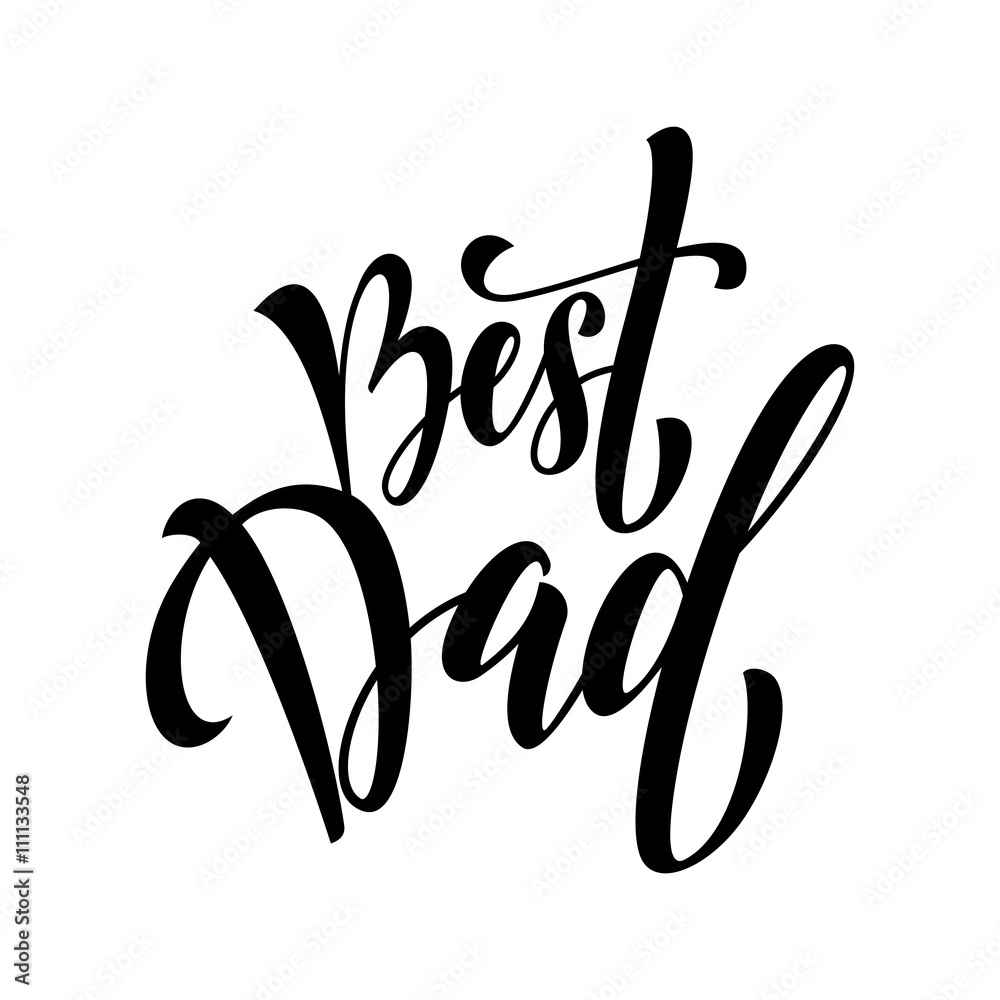 Obraz premium Father Day calligraphy lettering title.