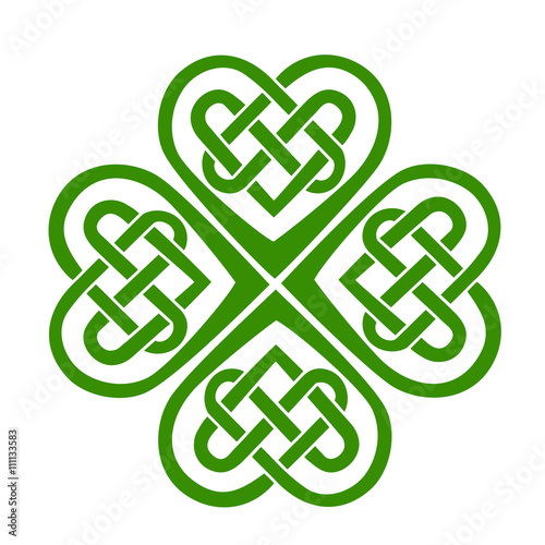 Celtic Heart, knot, shamrock, lucky charm, irish, St. Patricks Day, leaf clover