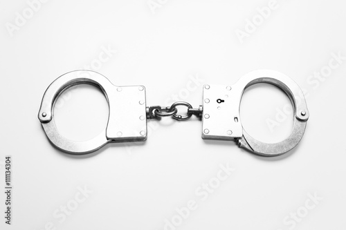 handcuffs isolated in white