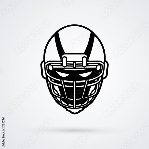 American football Helmet graphic vector.