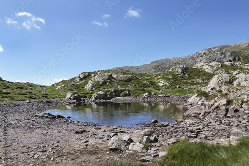 Circuit of the closed of the collar of Barrat, park of Mercantour, department of Alpes-Maritimes, France photo