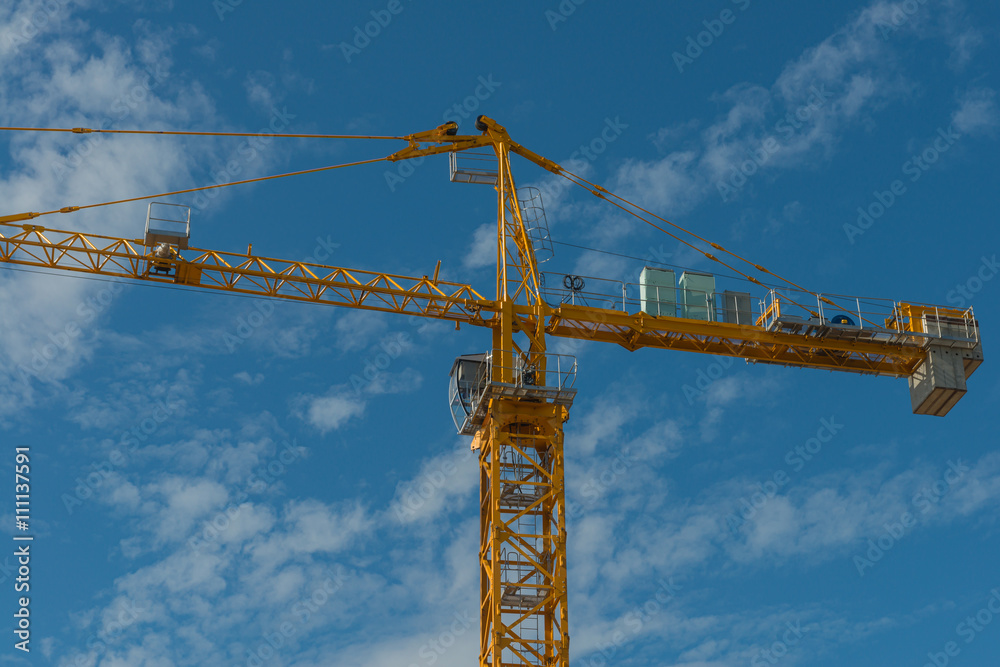 tower crane on the sky background