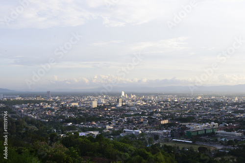 Top view of Hat Yai ,Thailand