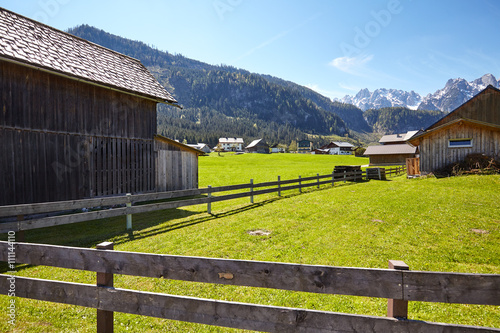 The green hills of Alps, french mountains at summer