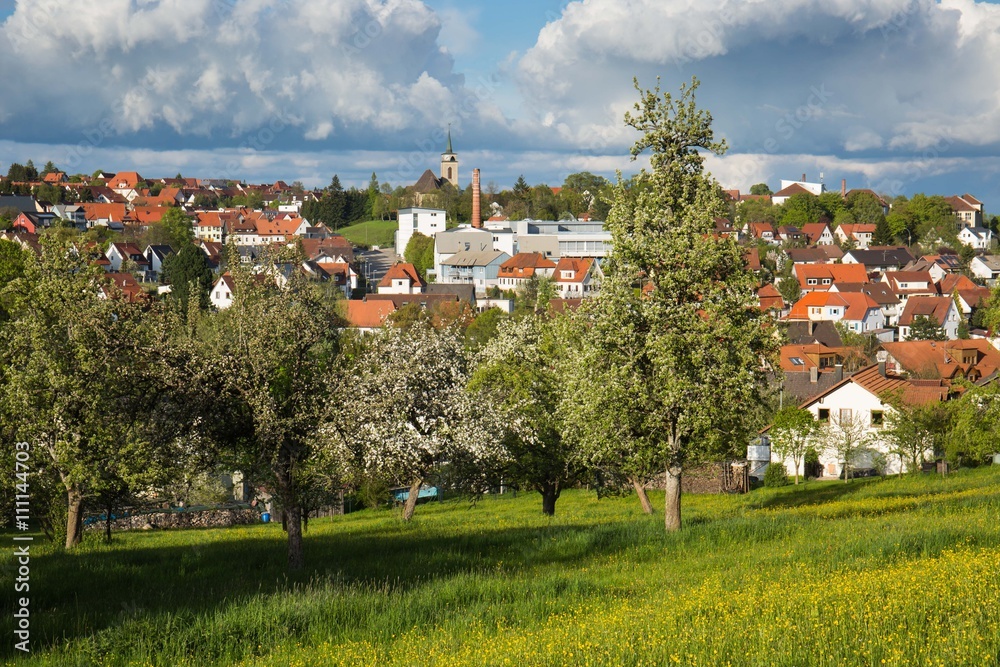 Ausblick auf die Hochalbgemeinde Bitz auf der Schwäbischen Alb Ausblick auf die Hochalbgemeinde Bitz auf der Schwäbischen Alb
