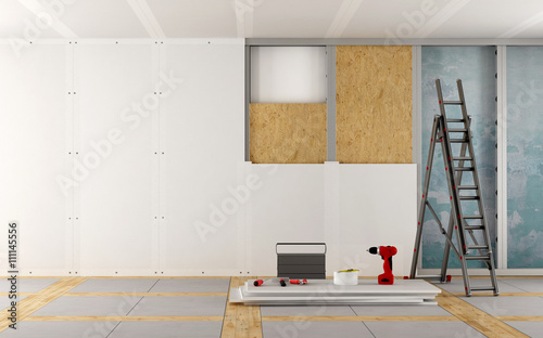 Fototapeta Naklejka Na Ścianę i Meble -  Renovation of an old house
