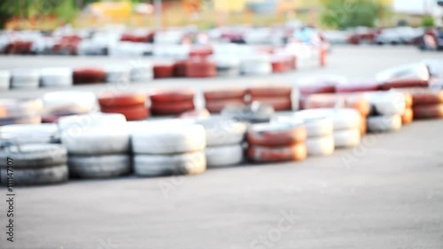 background blur outdoor karting , leisure    /  background blur outdoor karting, leisure, lifestyle Full HD