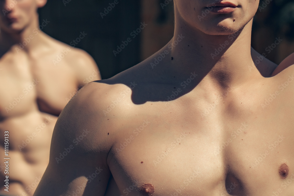 Fotografie Strong torso of two men