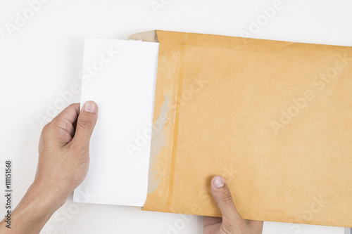 Hand holding envelope © vaakim