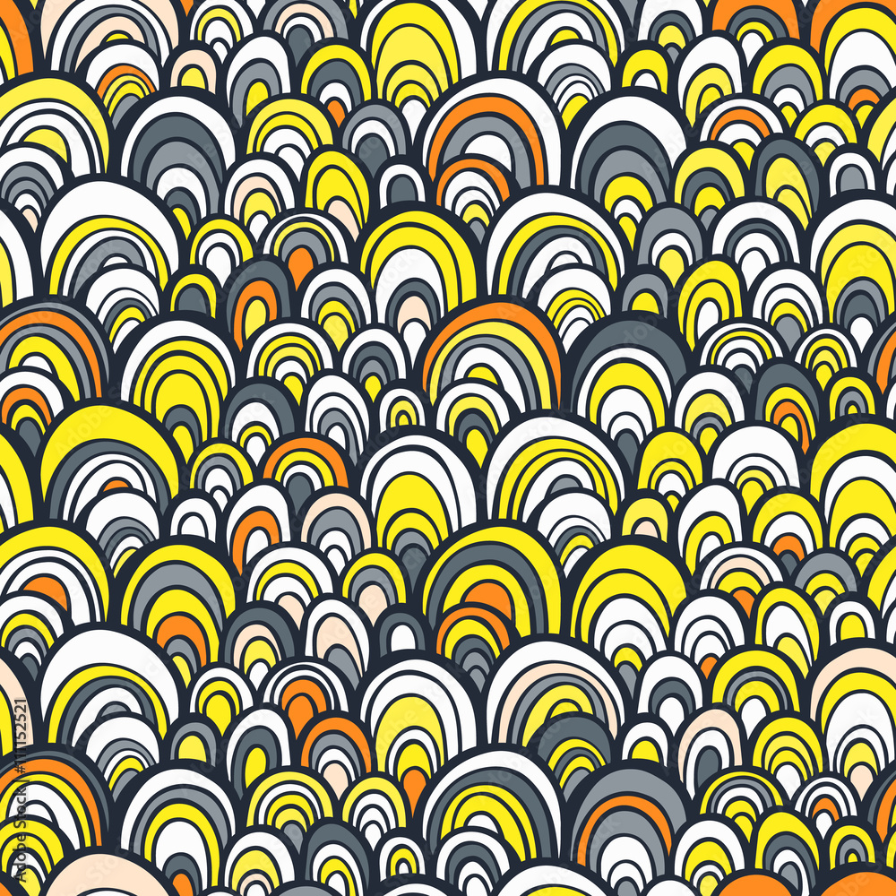 Seamless pattern with doodle ornament Seamless pattern with doodle ornament