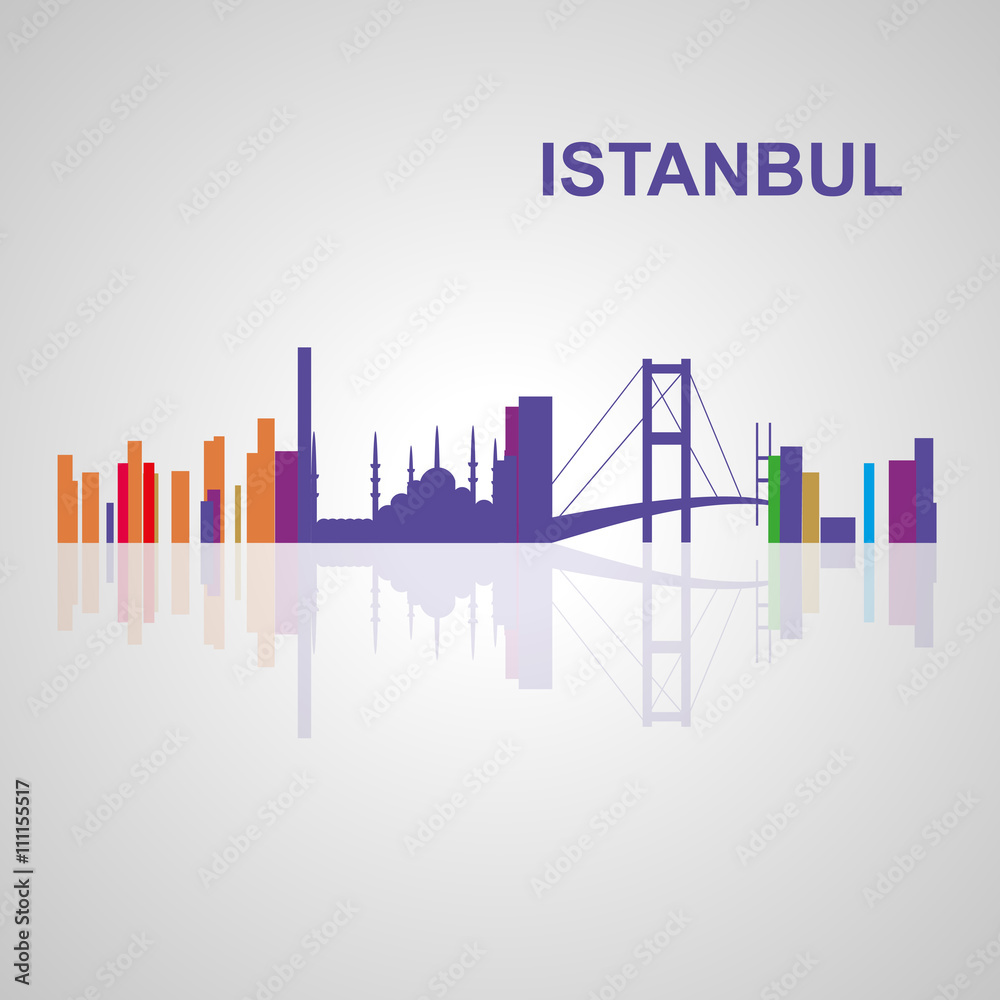 Istanbul skyline for your design