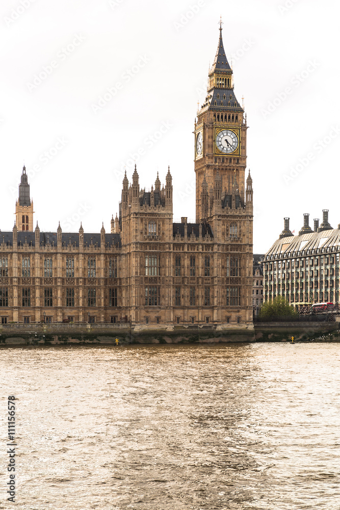 Big Ben and the Palace of Westminster, landmark of London, UK Big Ben and the Palace of Westminster, landmark of London, UK