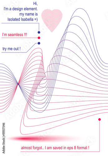 Elegant flowing parallel li...