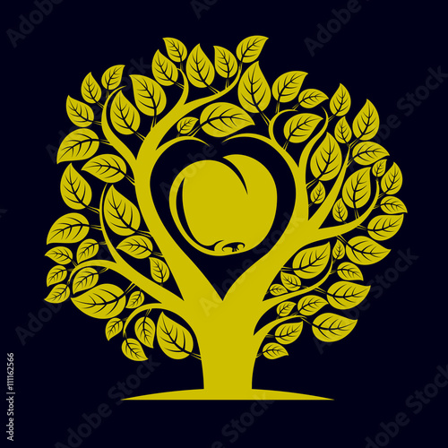 Vector illustration of tree...
