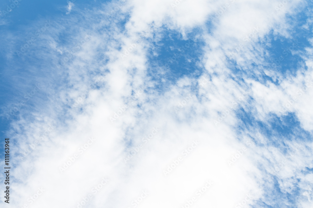 Clouds in the blue sky on summer Clouds in the blue sky on summer