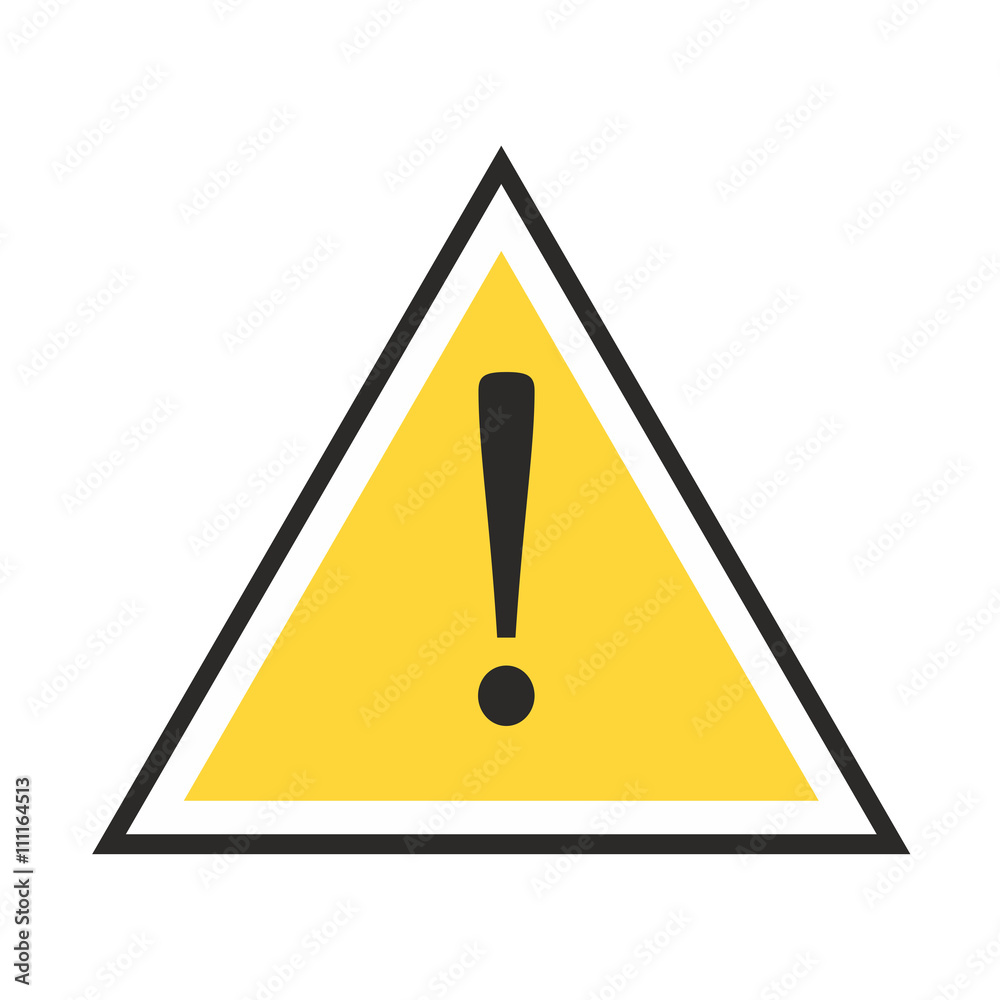 Exclamation danger sign vector Exclamation danger sign vector