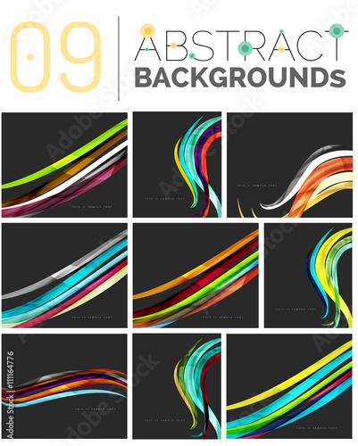 Set of abstract backgrounds