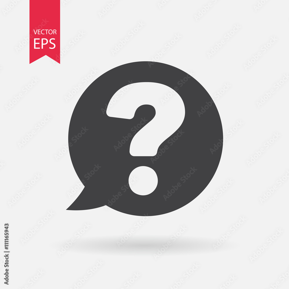 Question mark icon vector. Frequently asked questions, FAQ, Support sign Isolated on white background. Trendy Flat style for graphic design, logo, Web site, social media, UI, mobile app Question mark icon vector. Frequently asked questions, FAQ, Support sign Isolated on white background. Trendy Flat style for graphic design, logo, Web site, social media, UI, mobile app