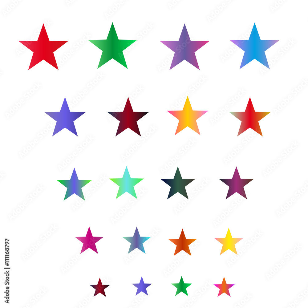 Obraz premium stars set