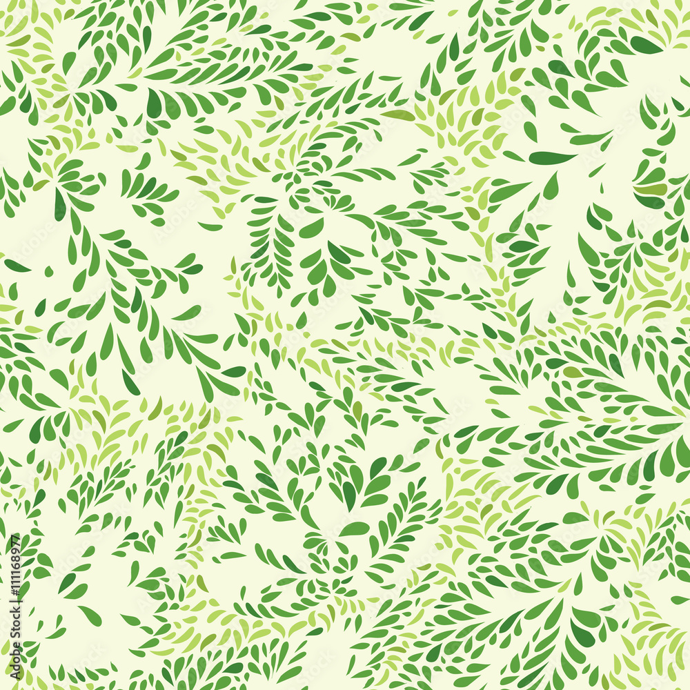 Floral pattern Leaves textured tiled background Ornamental floururish abstraction Floral pattern Leaves textured tiled background Ornamental floururish abstraction