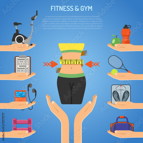 Fitness and Gym Concept