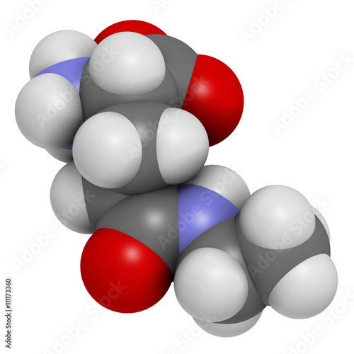 Theanine herbal molecule. 3D rendering. 