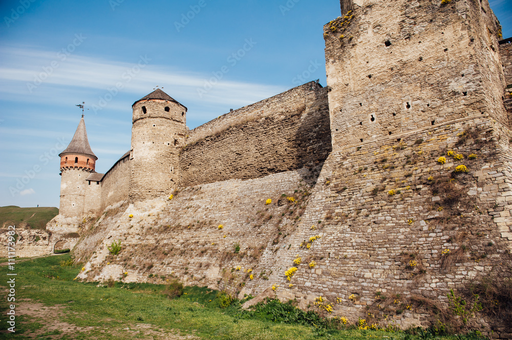 medieval castle fortress Kamenetz-Podolsk Ukraine