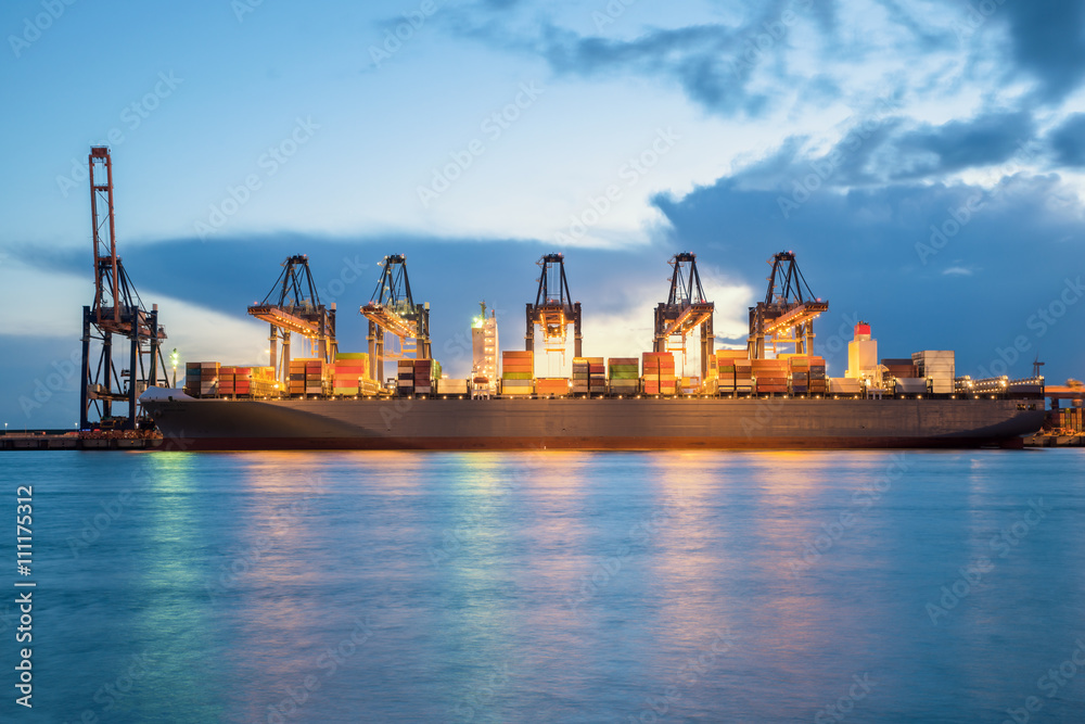 Rotterdam cargo terminal,one of the busiest ports in the world,
