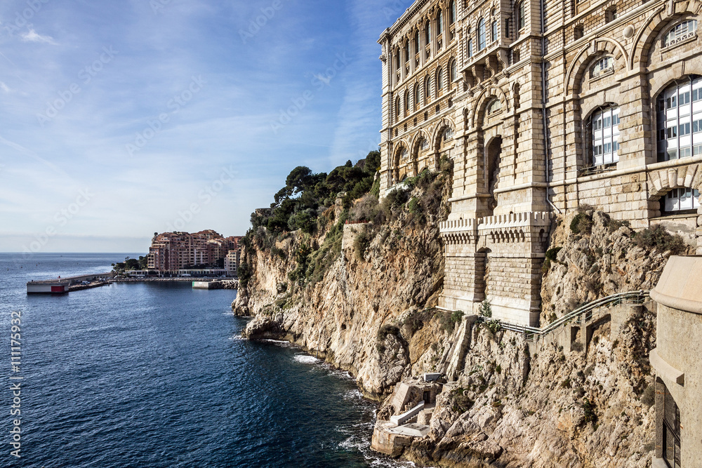 Monaco and Monte Carlo principality. Sea view, Oceanographic mus