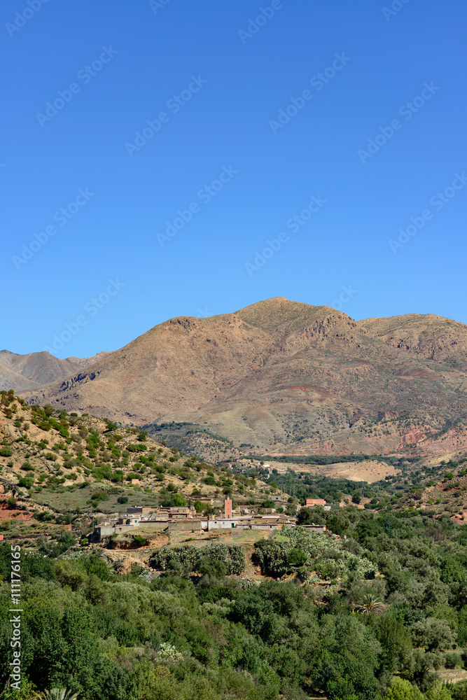 View of the village of Tajalte in Middle Atlas