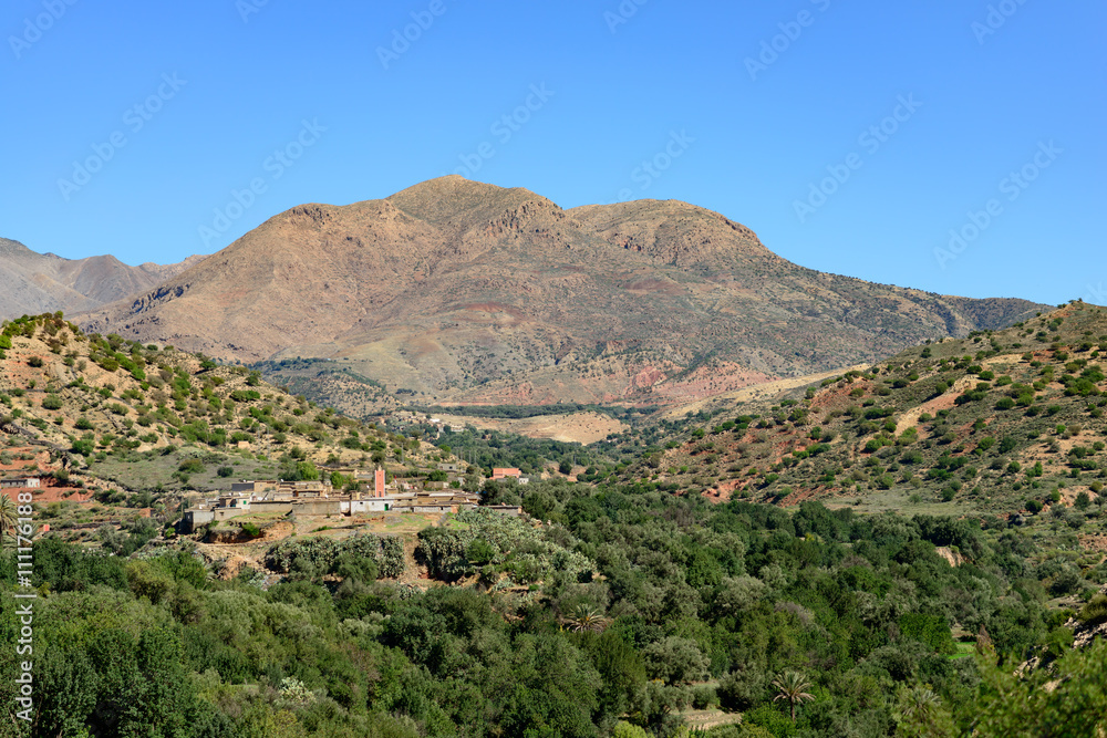 View of the village of Tajalte in Middle Atlas