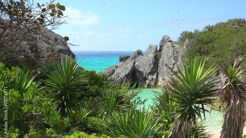 Jobson's Cove Beach in South Shore National Park. Bermuda. photo