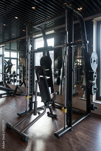 Large Modern Gym With Workout Equipment