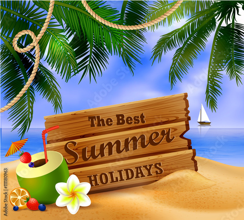 tropical vector background 