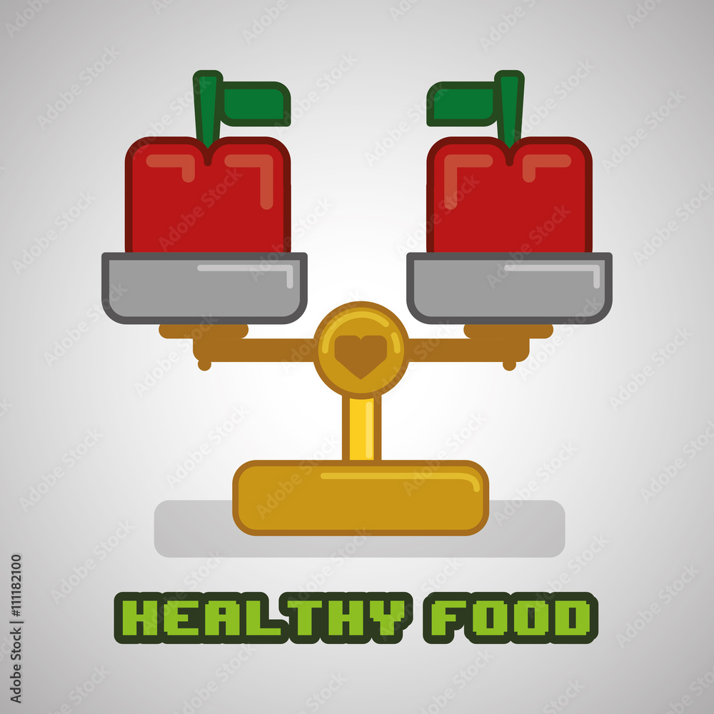 Healthy food design. Healthy lifestyle icon. Flat illustration Healthy food design. Healthy lifestyle icon. Flat illustration