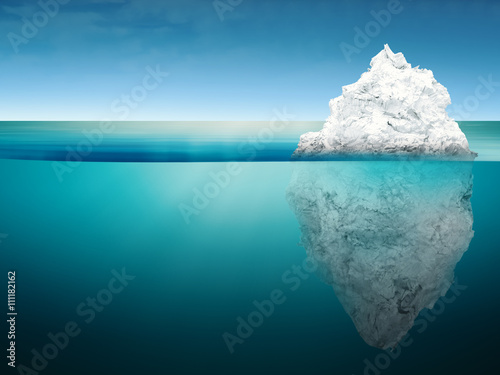 iceberg in blue ocean
