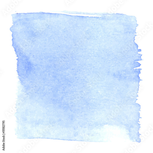 Light blue watercolour abstract square painting