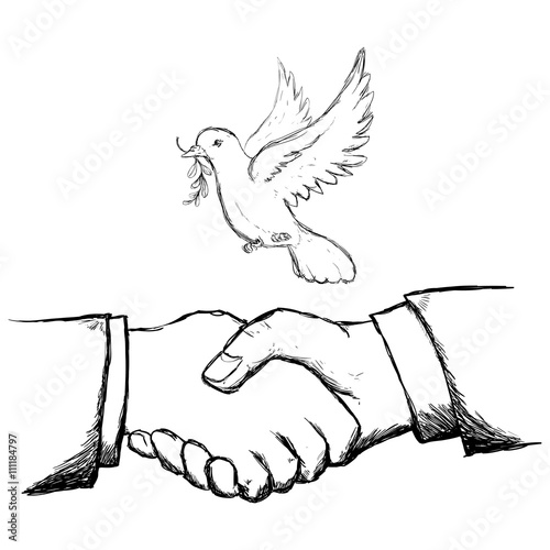 Help design. hand icon. flat illustration