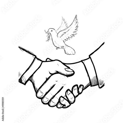 Help design. hand icon. flat illustration