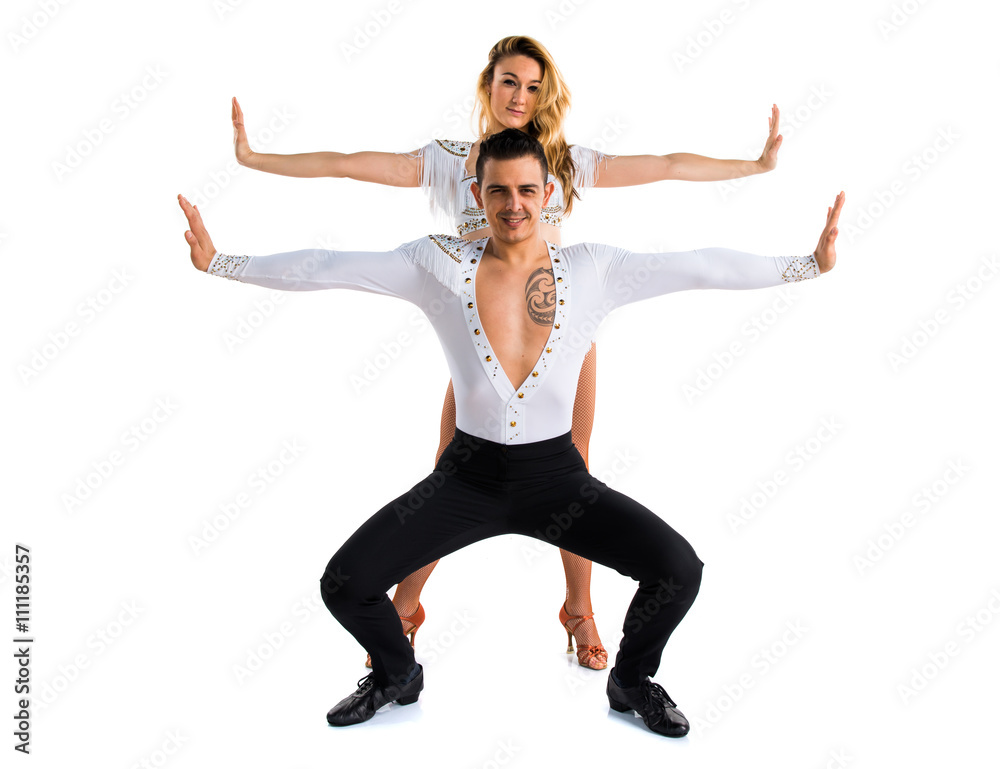 Obraz premium Two people dancing